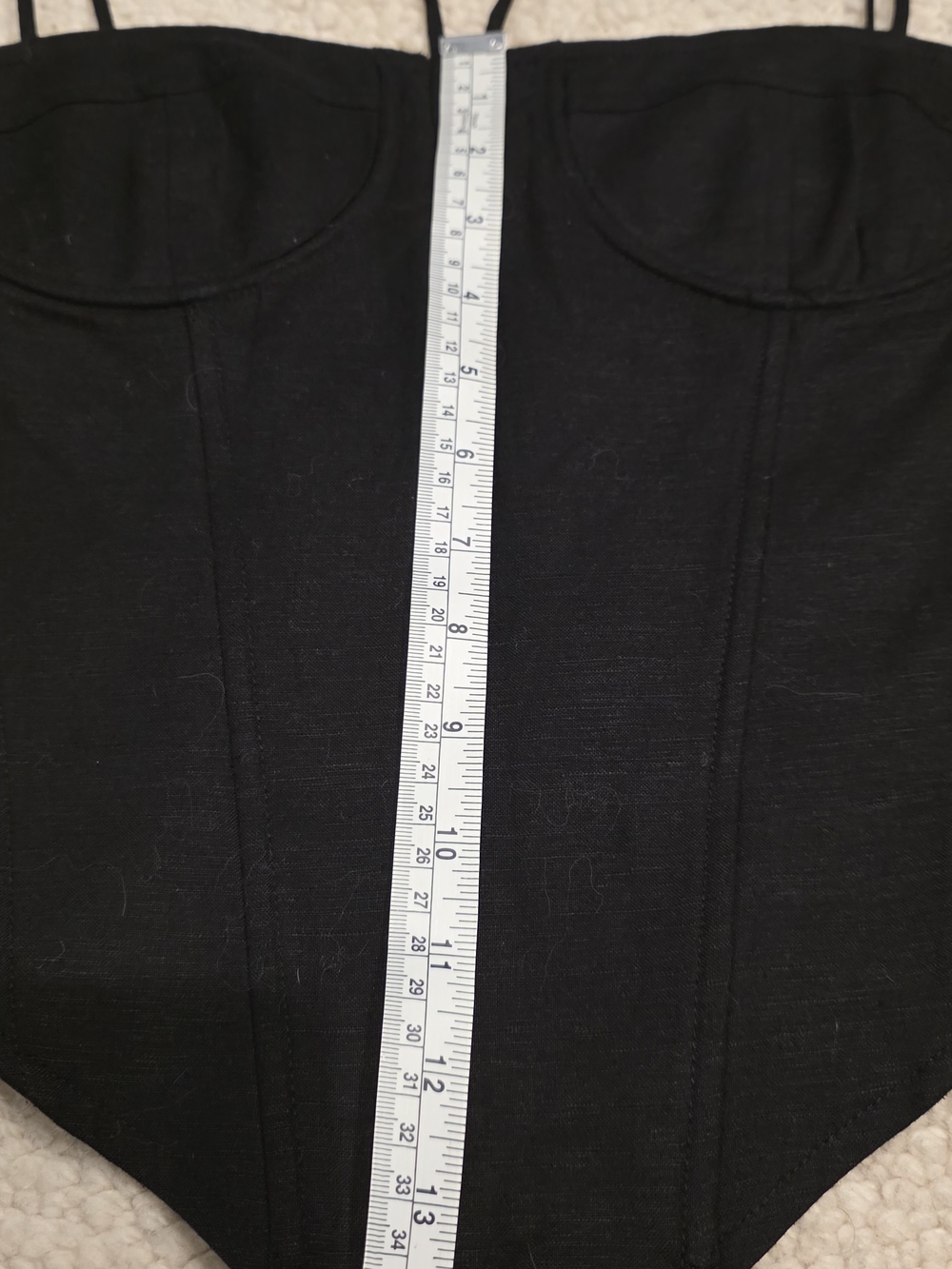 Lioness Black Bustier Halter Tie Crop Top - Picture 2 of 10